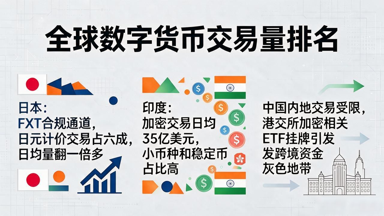 各国数字货币交易量_中美欧日韩印加密市场格局变化_2026年全球数字货币交易量分布趋势