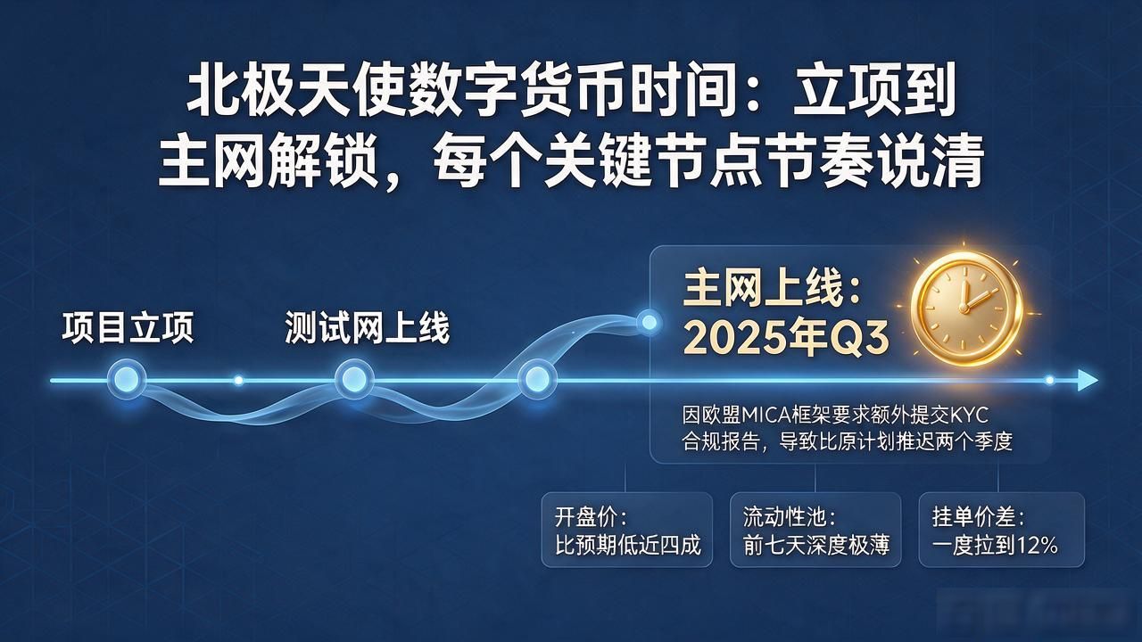 北极天使数字货币时间：立项到主网解锁，每个关键节点节奏说清