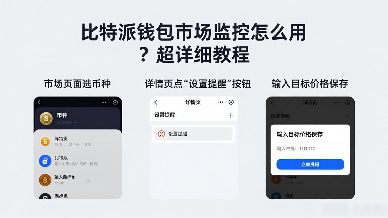 比特派钱包市场监控怎么用？超详细教程