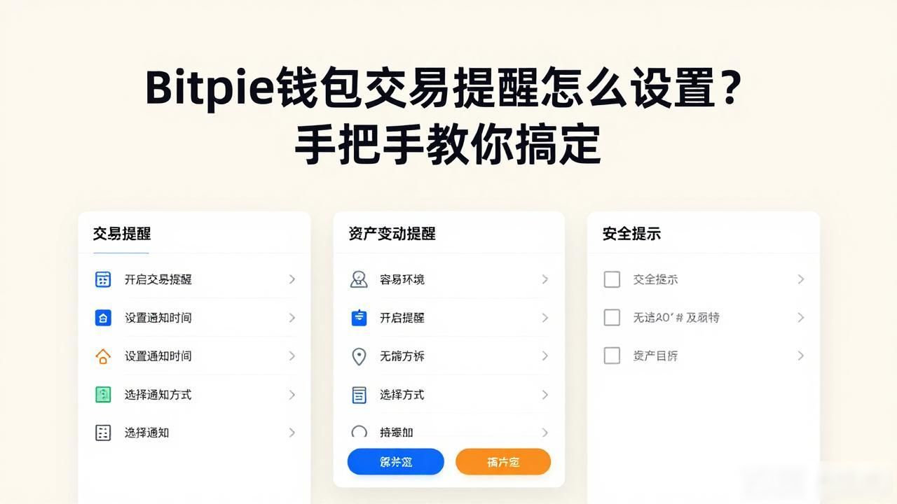 Bitpie钱包交易提醒怎么设置？手把手教你搞定