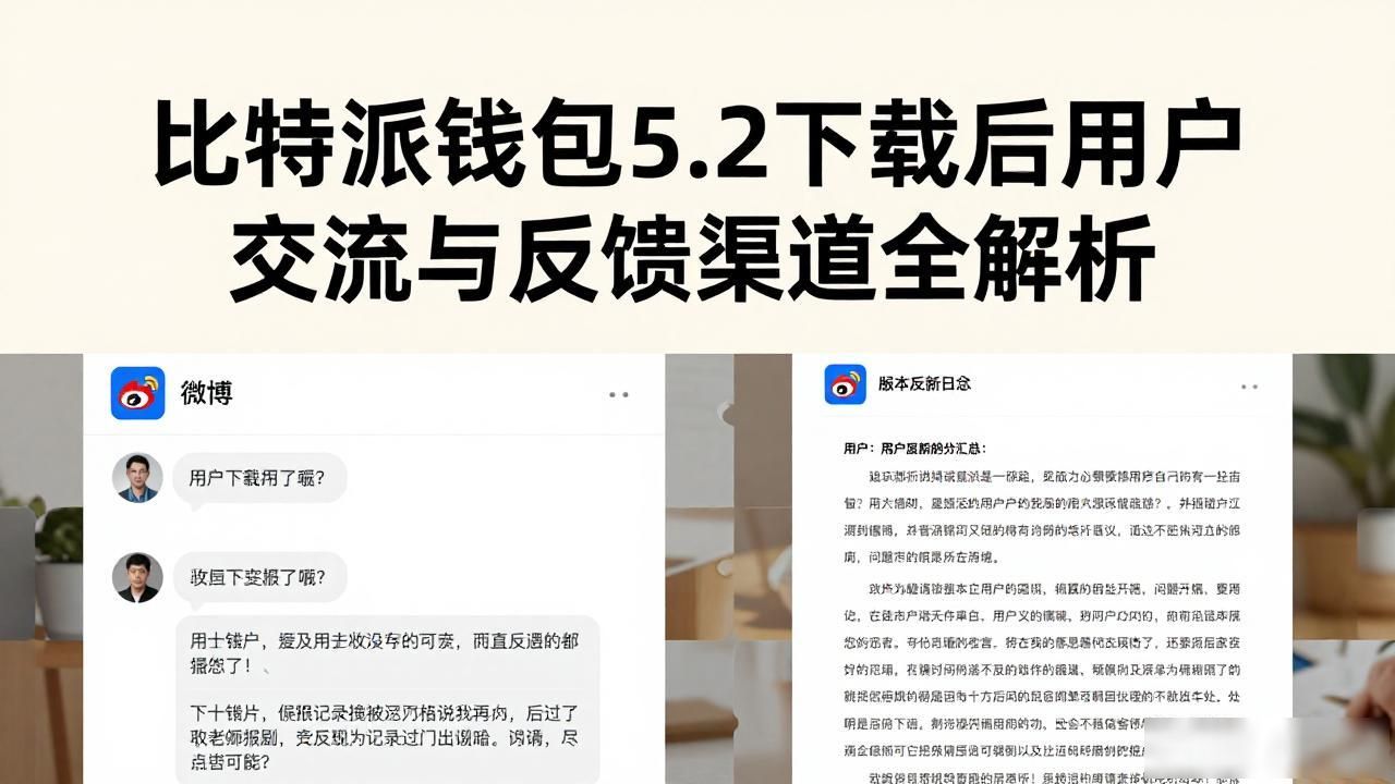 比特派钱包5.2下载后用户交流与反馈渠道全解析