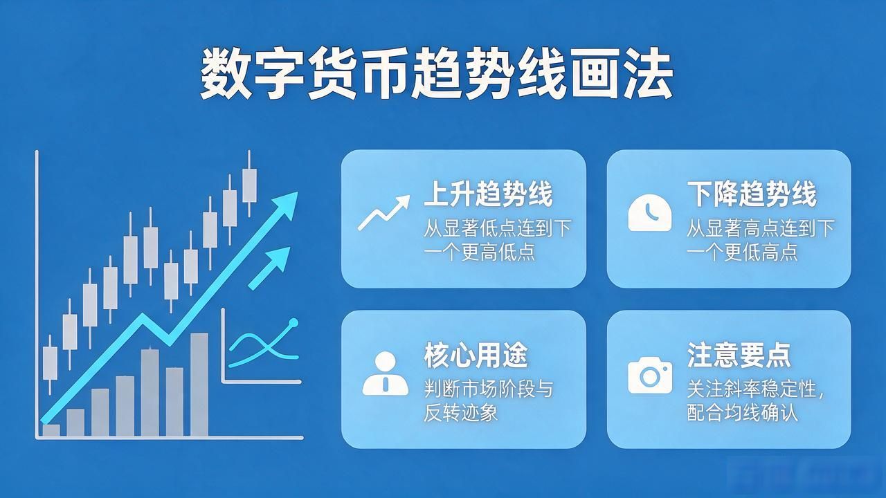 数字货币交易：画线找趋势、找买卖点