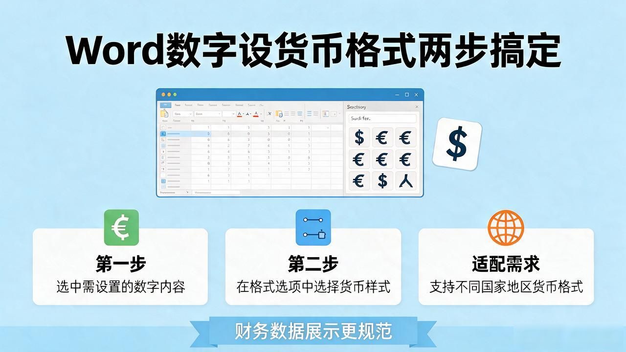 商务文档数字转货币格式_设置单元格货币格式技巧_word文档数字设置成货币