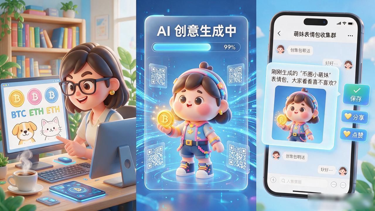 想要数字货币女生表情包吗？这几套币圈萌妹表情太有梗了