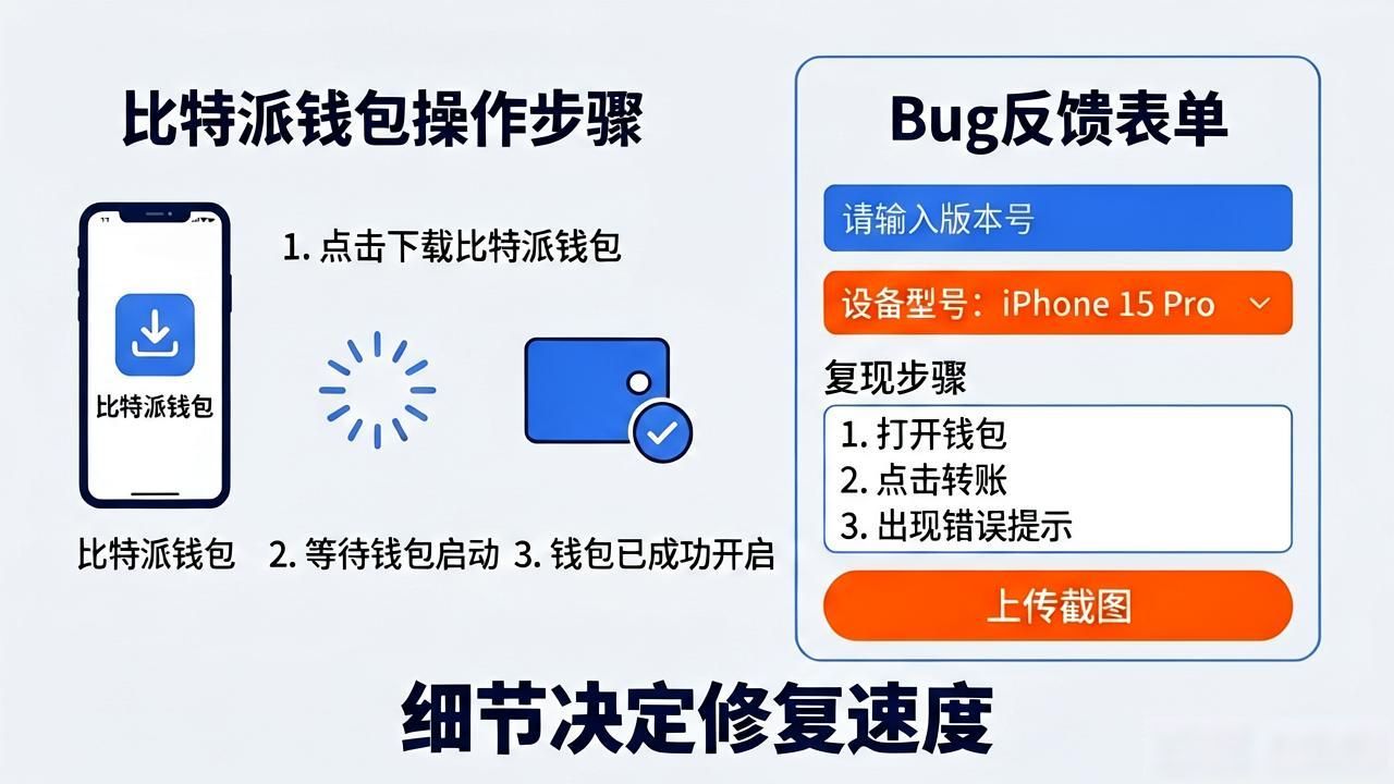比特派钱包反馈路径_Bug报告详细步骤_如何报告比特派钱包APP最新版本的Bug与问题?