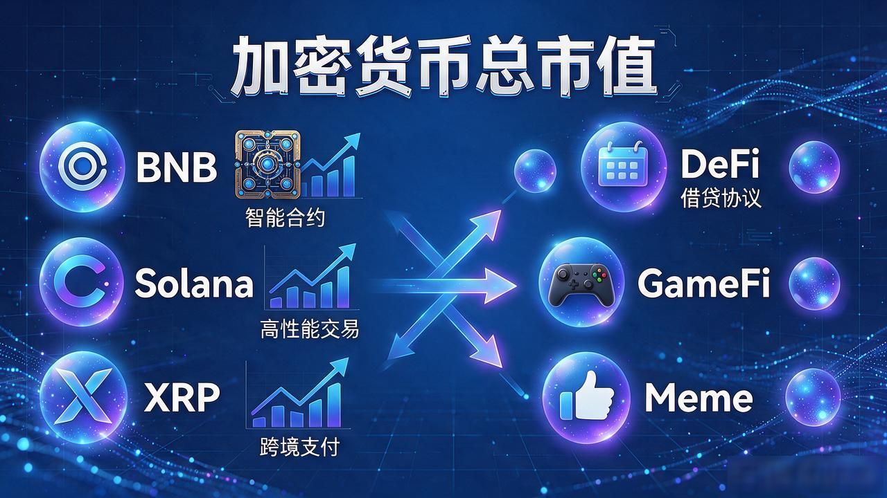 2026年加密货币市值分布格局 比特币以太坊市值占比 加密货币市场结构与投资风险_所有数字货币市值