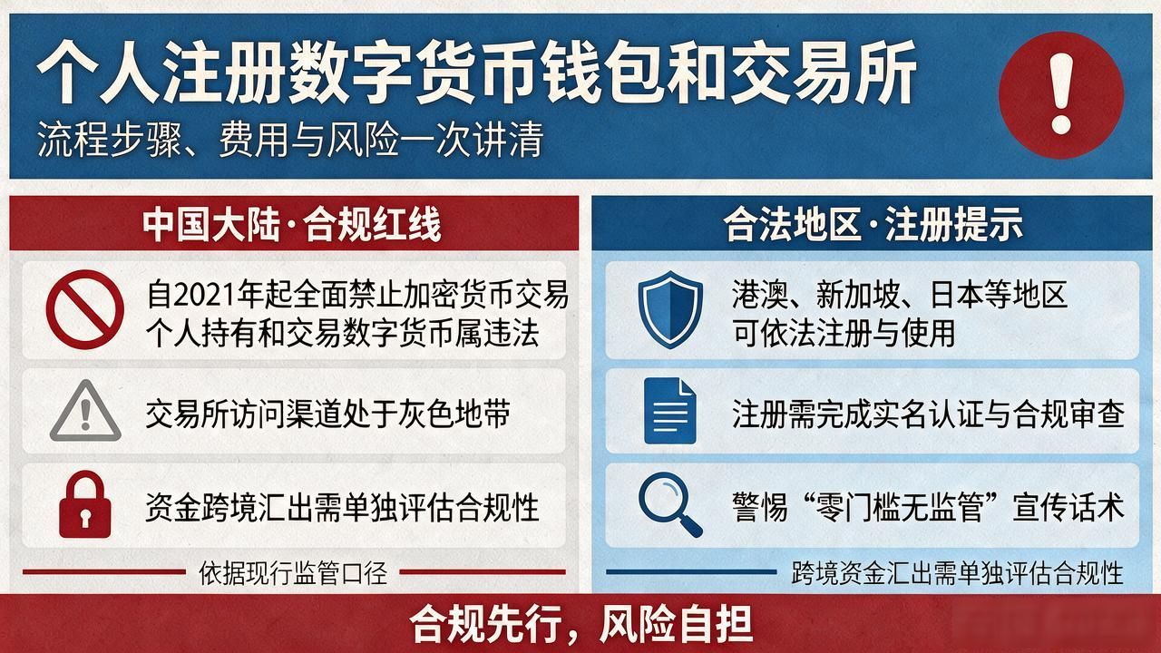 个人注册数字货币_个人注册数字货币流程与合规风险_数字货币交易所KYC认证及手续费详解
