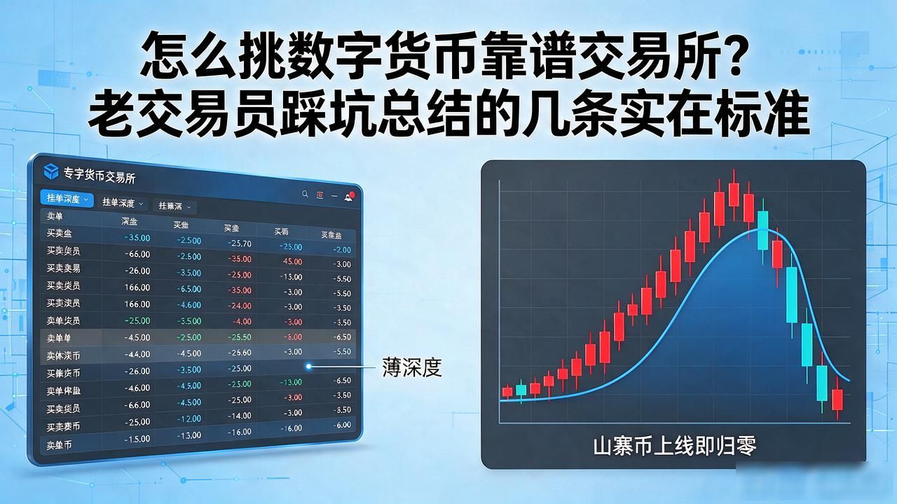 怎么挑数字货币靠谱交易所？老交易员踩坑总结的几条实在标准