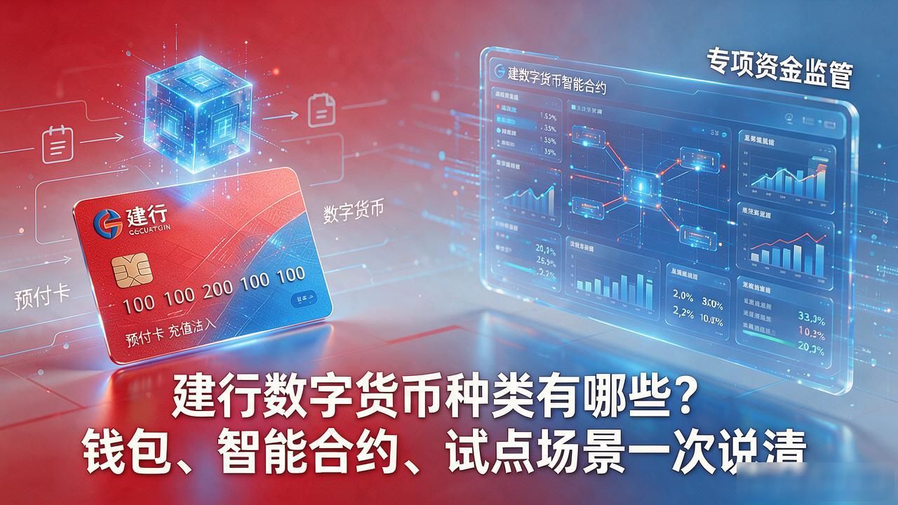 建行数字货币种类有哪些？钱包、智能合约、试点场景一次说清