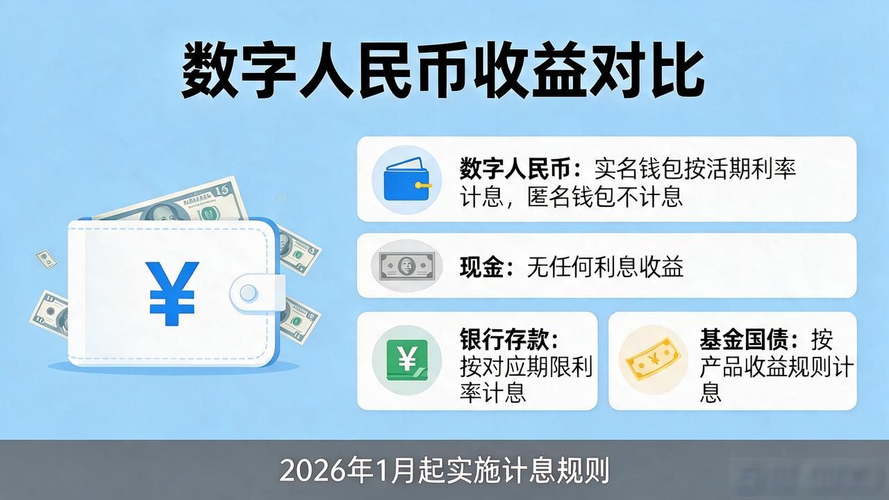 央行数字货币涨利息不？2026年数字人民币钱包到底给不给利息
