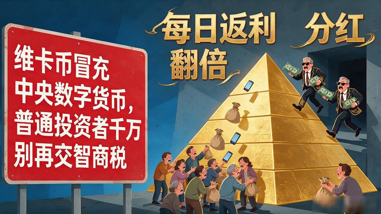 维卡币冒充中央数字货币，普通投资者千万别再交智商税