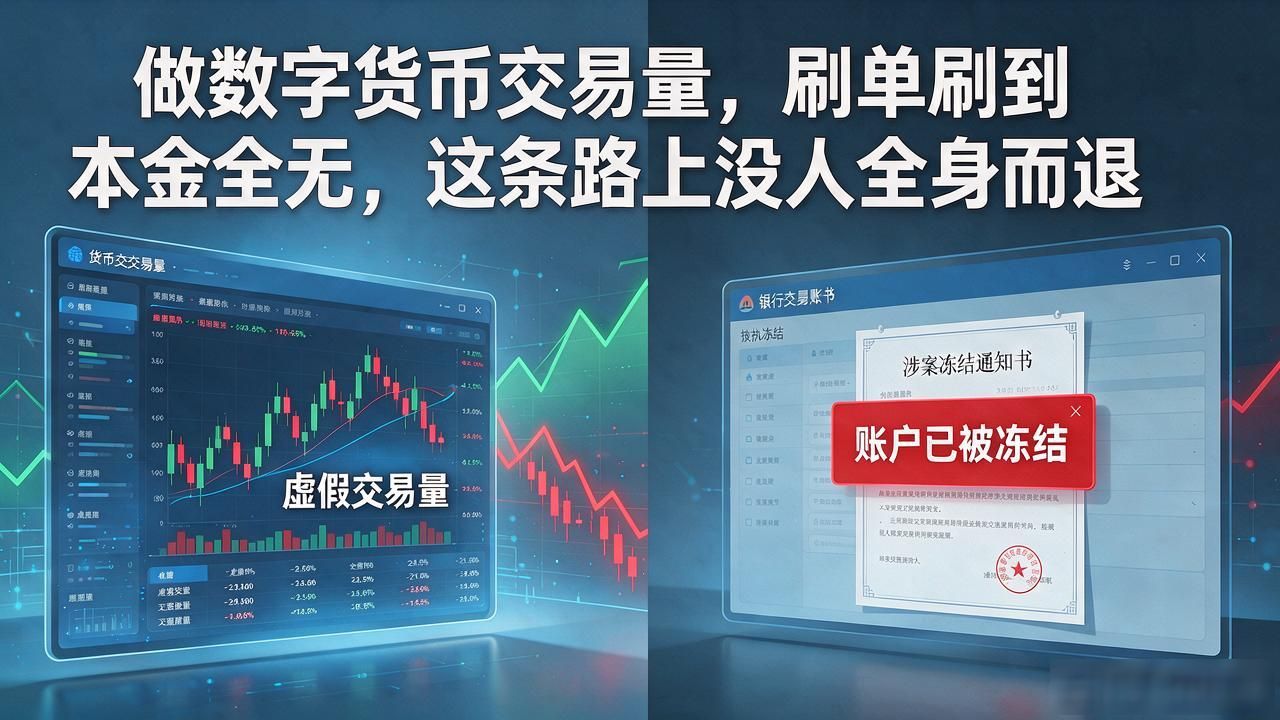做数字货币交易量_币圈刷量骗局_虚假成交量操纵风险