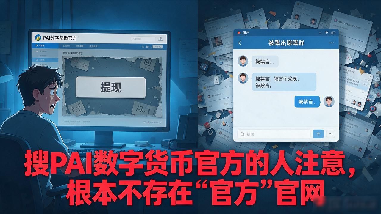 搜PAI数字货币官方的人注意，根本不存在"官方"官网