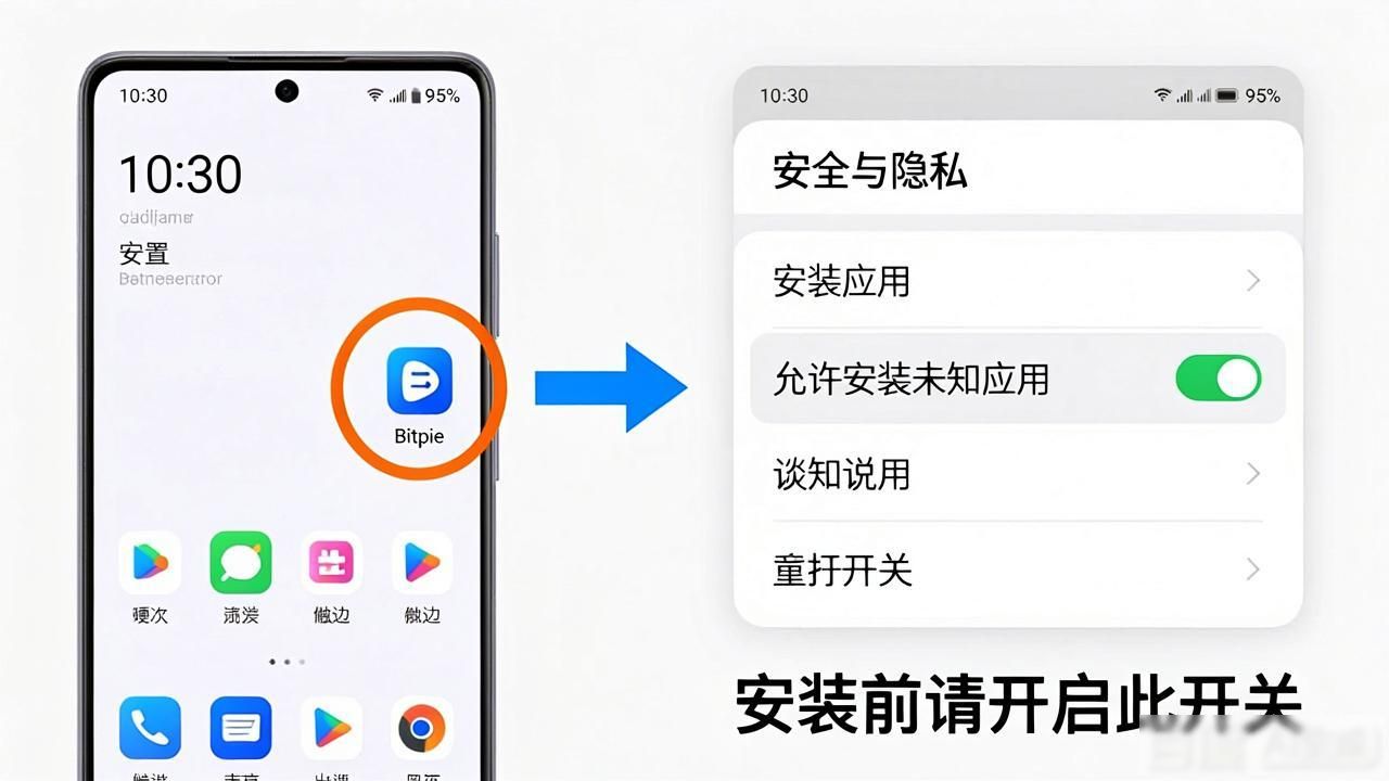 Bitpie安卓版这样下载才能用上新功能