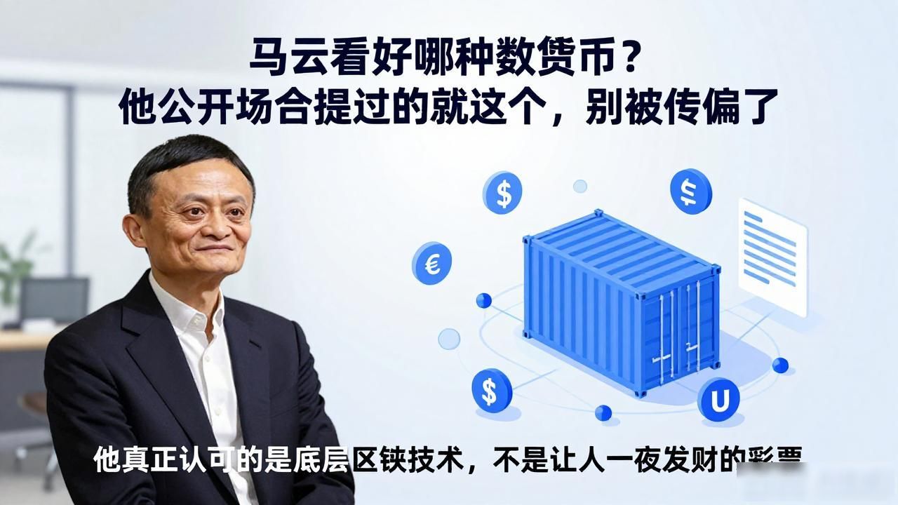 马云看好哪种数字货币？他公开场合提过的就这几个，别被传偏了