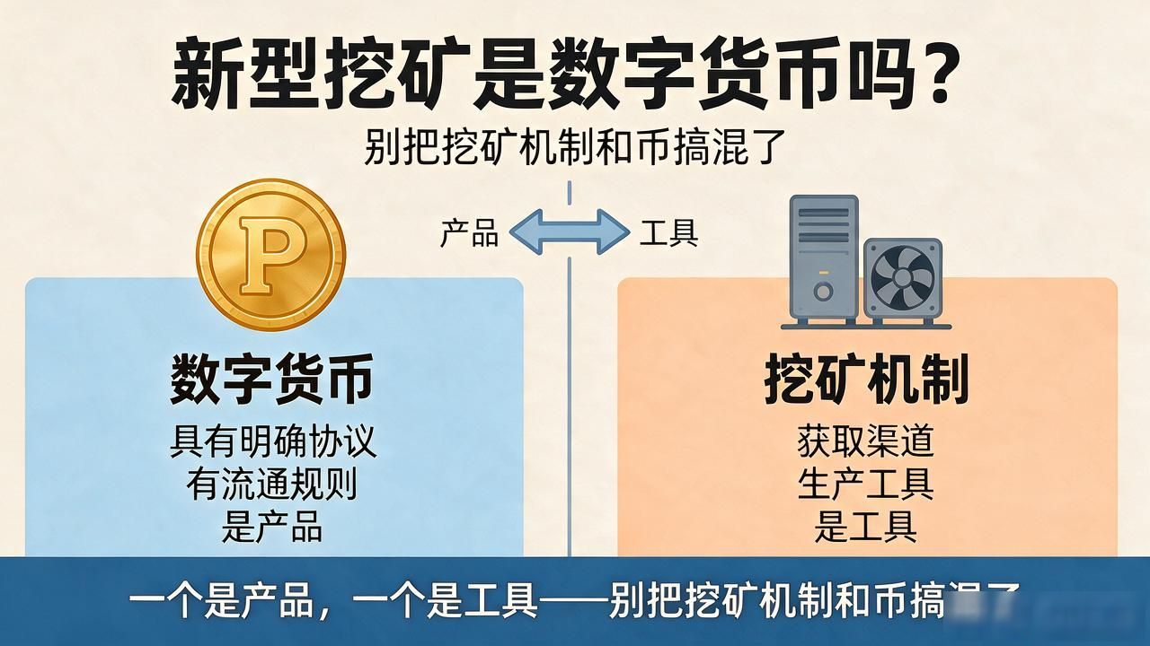 新型挖矿是数字货币吗？别把挖矿机制和币搞混了