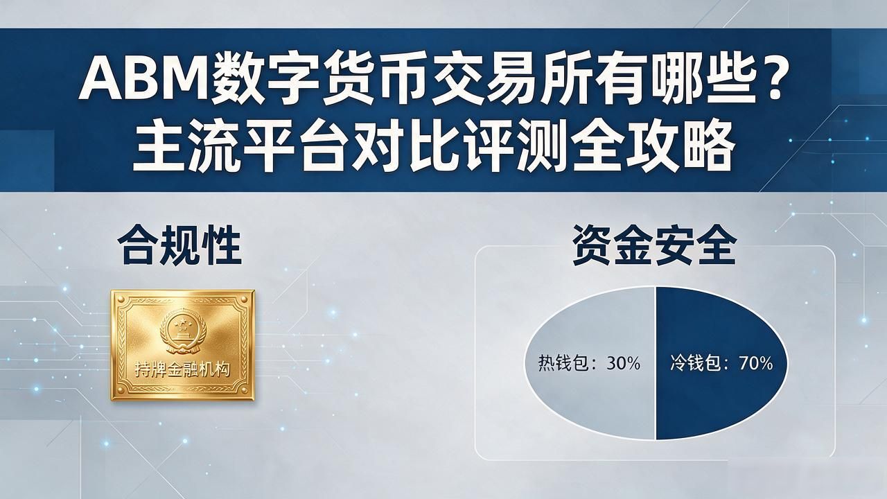 数字货币投资者如何选择靠谱的主流加密货币交易平台_ABM数字货币交易所有那些_主流数字货币交易所的优势对比及评估要点
