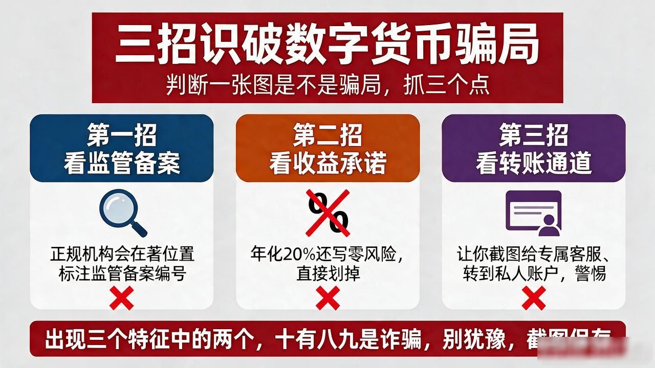 手机里存着这种数字货币宣传图就该撤，常见骗局套路图一文讲清