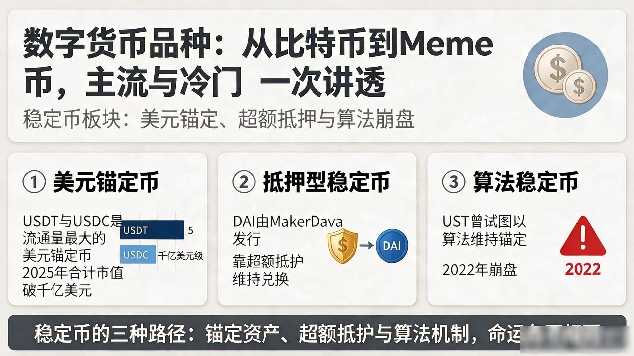 数字货币品种大全：从比特币到Meme币，主流与冷门一次讲透