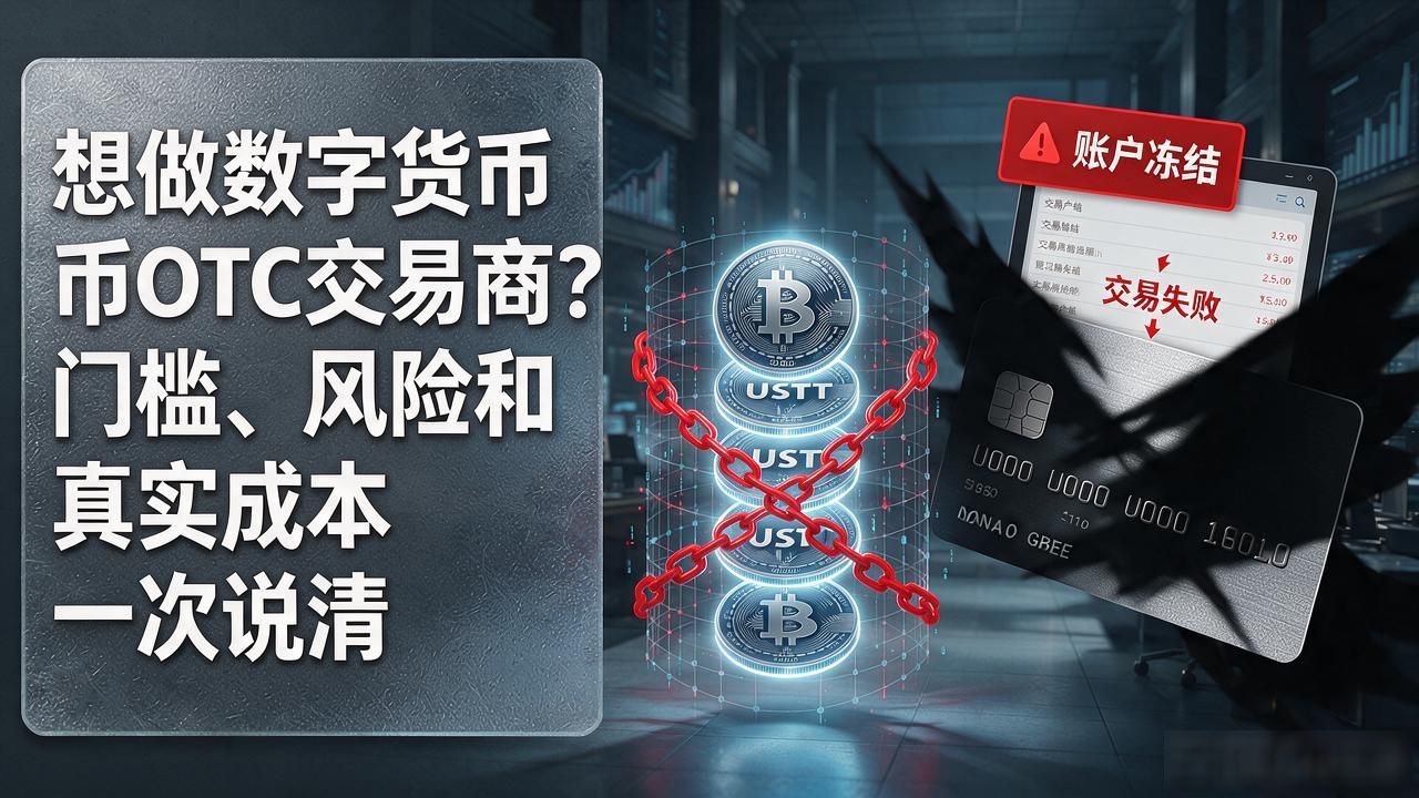 想做数字货币OTC交易商？门槛、风险和真实成本一次说清