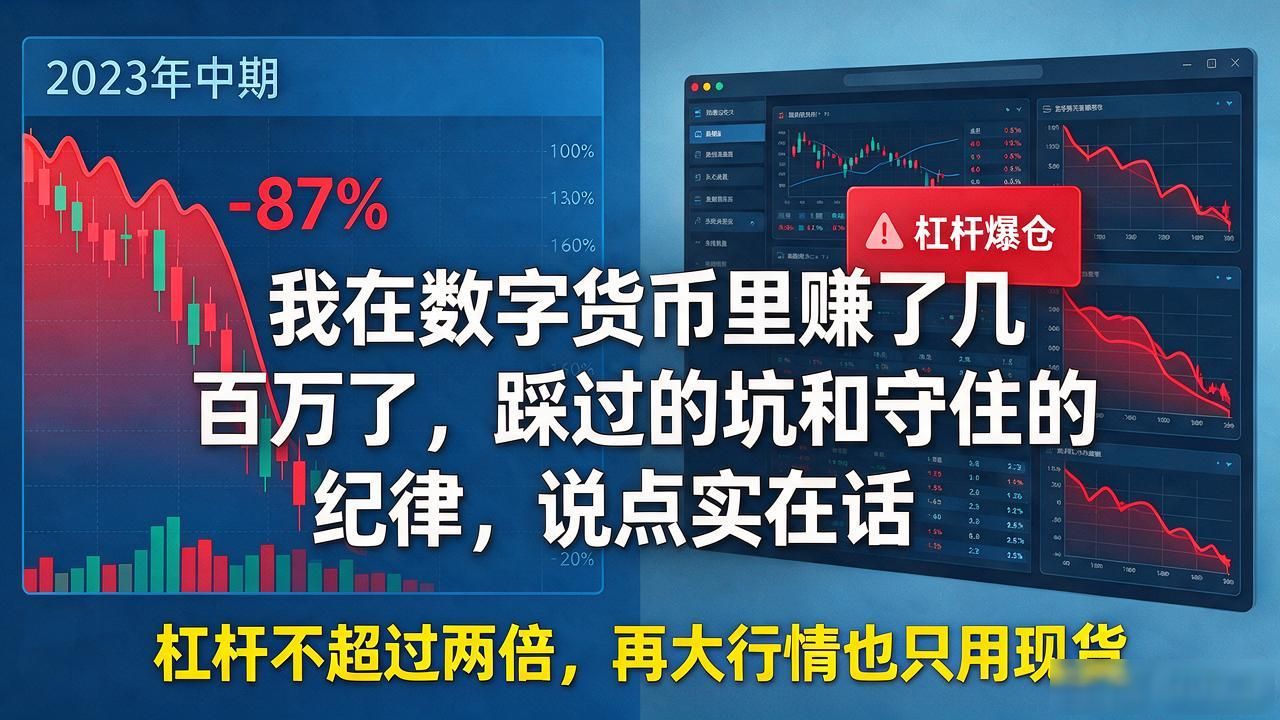 我在数字货币里赚了几百万了，踩过的坑和守住的纪律，说点实在话