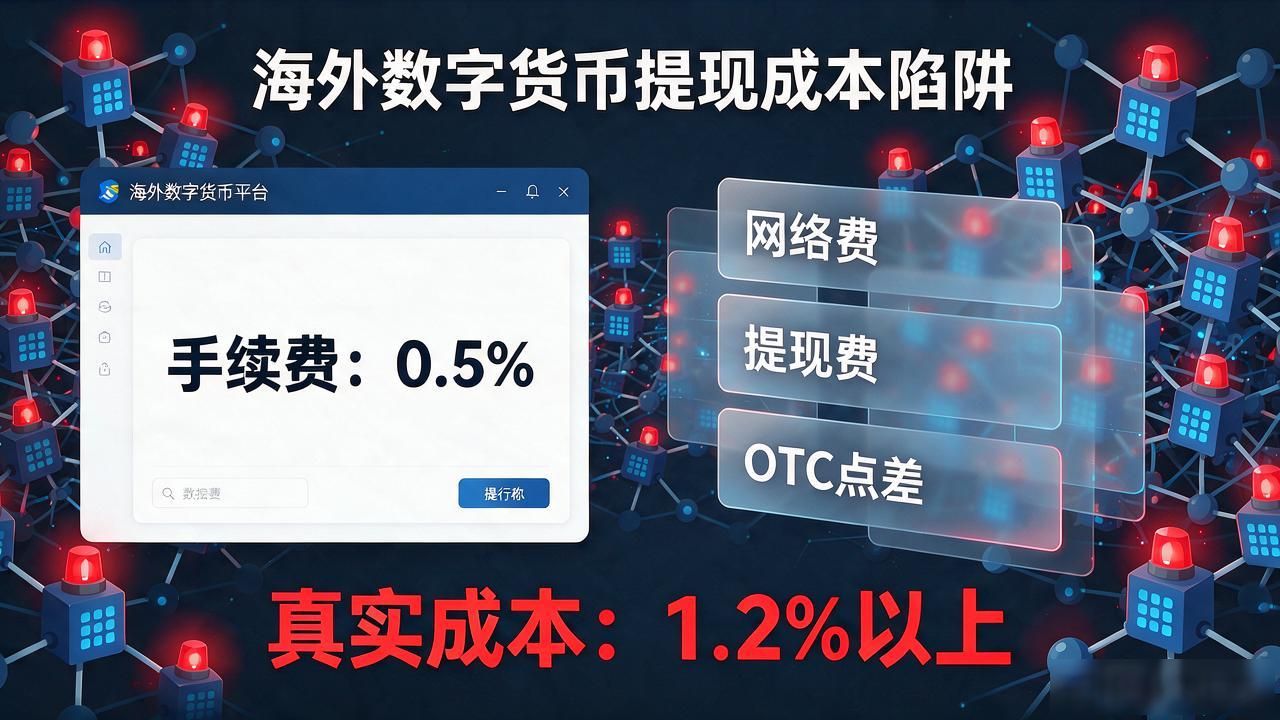 海外平台提现数字货币怎么操作才不亏，通道和费率是最大暗坑