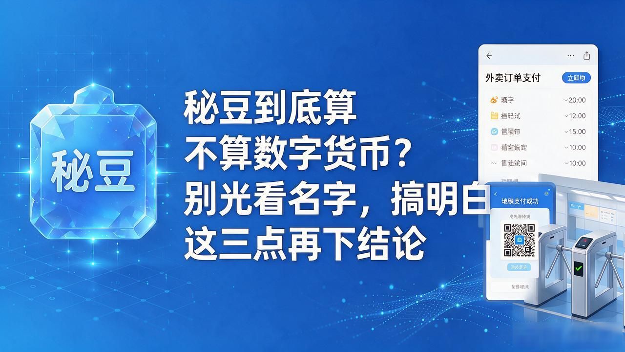 秘豆到底算不算数字货币？别光看名字，搞明白这三点再下结论