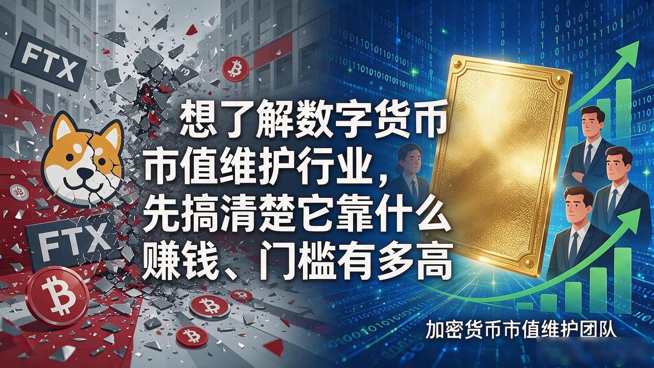 想了解数字货币市值维护行业，先搞清楚它靠什么赚钱、门槛有多高