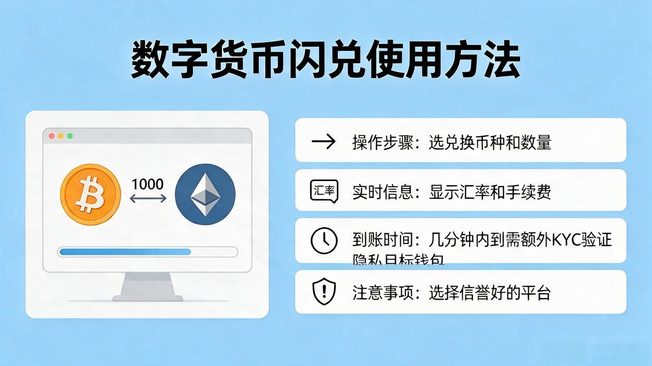 数字货币闪兑如何选择靠谱平台_加密货币闪兑操作指南_数字货币闪兑