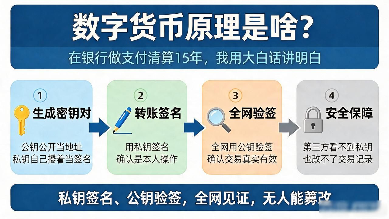 数字货币原理是啥？在银行做支付清算15年，我用大白话讲明白
