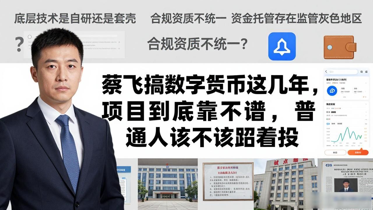 蔡飞搞数字货币这几年，项目到底靠不靠谱，普通人该不该跟着投